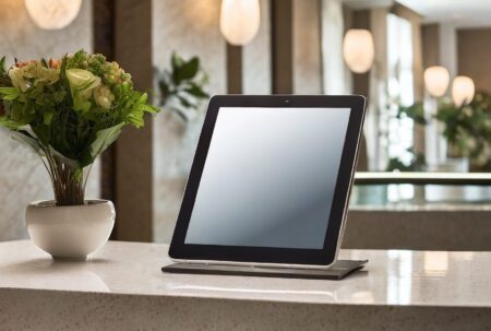 Tablet at reception