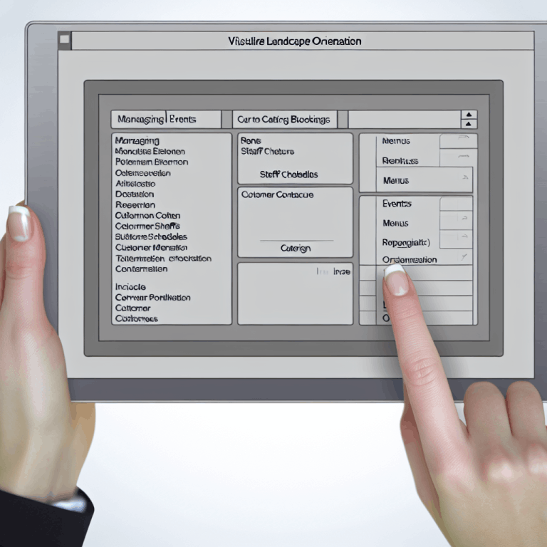 Catering booking software