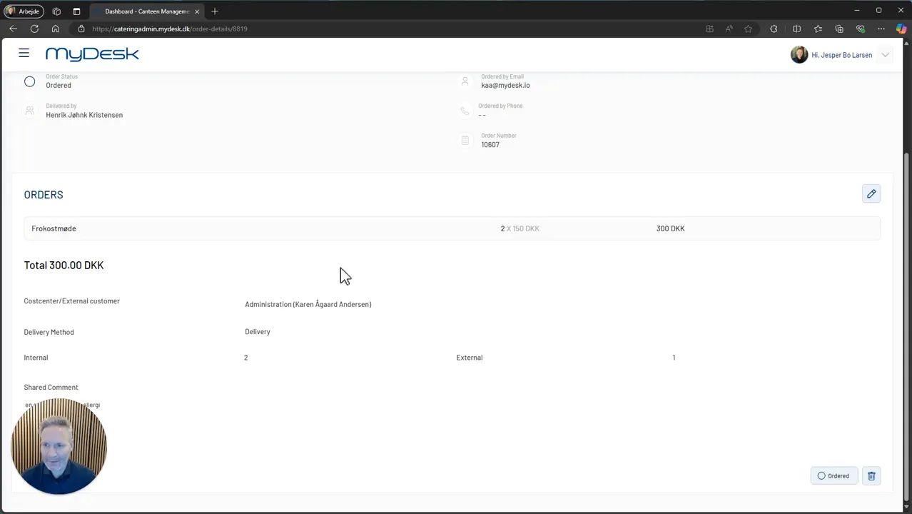 Confirm delivery details