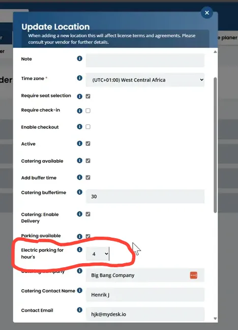 Limiting booking time in MyDesk