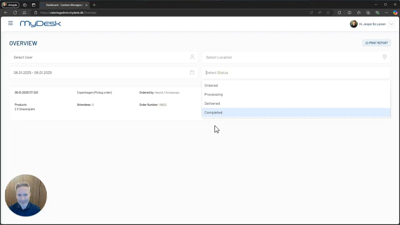 Location and status filtering
