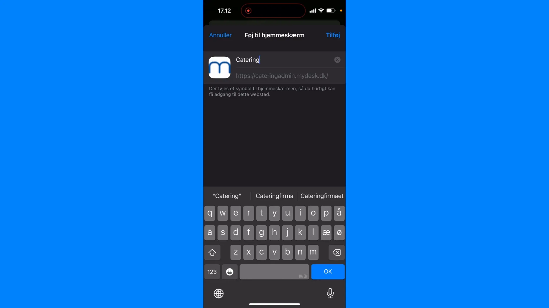 Navngivning af app