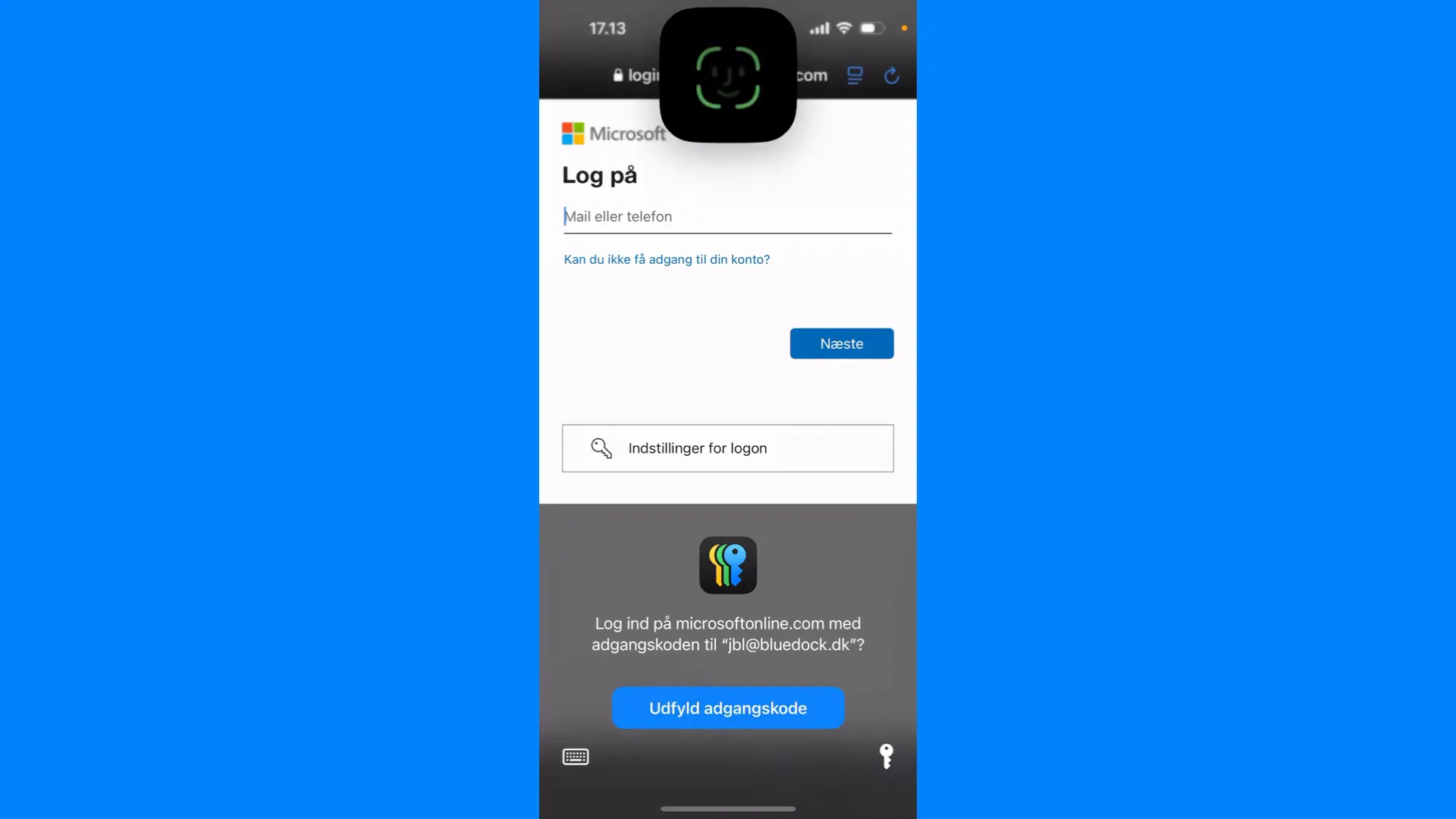 Automatisk login til app