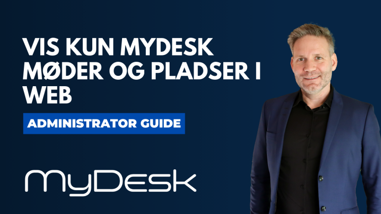 Vis kun MyDesk møder og pladser i web - MyDesk Administrator Guide