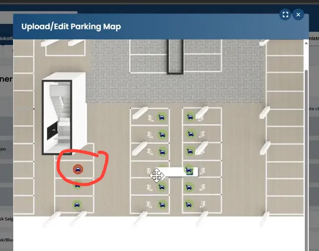 Managing parking spaces in MyDesk