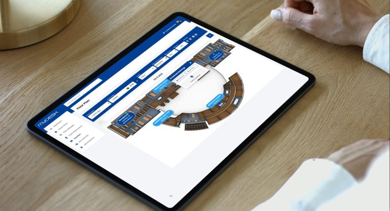 Mødelokale oversigt på iPad