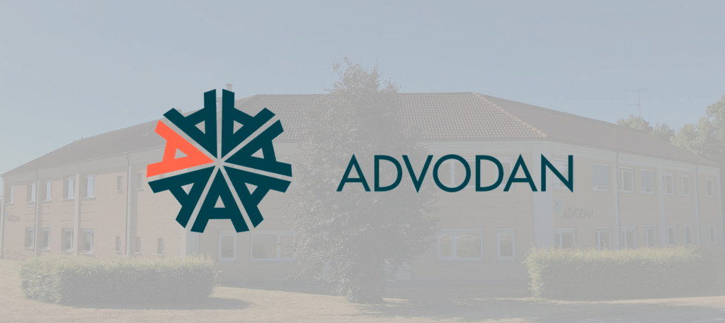Advodan logo og bygning
