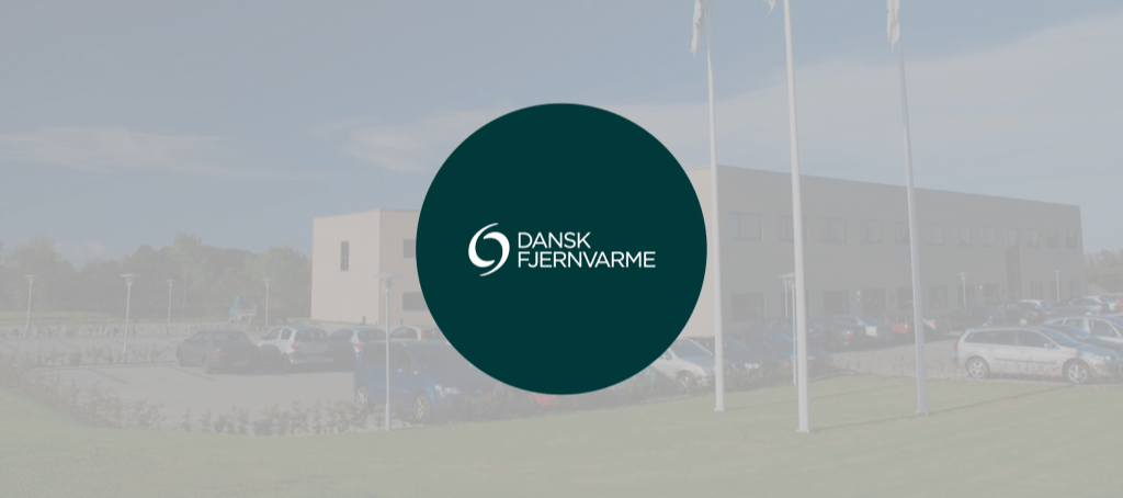 Dansk Fjernvarme logo og bygning