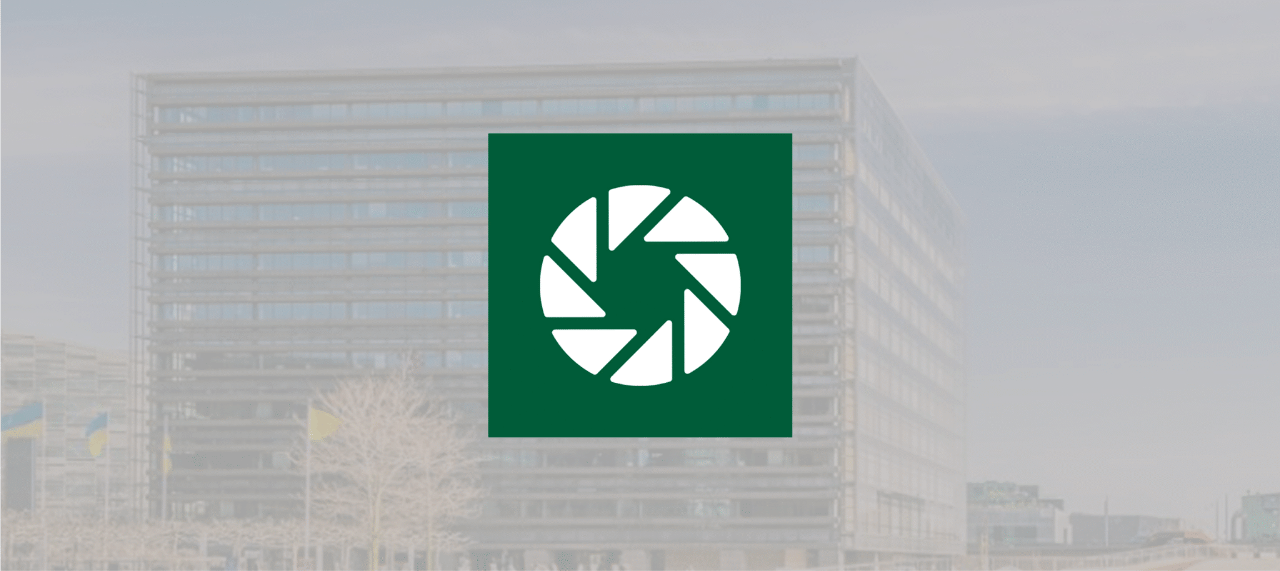 Jyske Bank logo og bygning