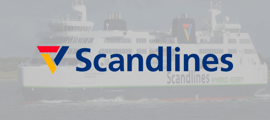 Scandlines logo og bygning