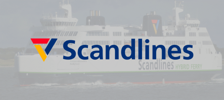 Scandlines logo og færge
