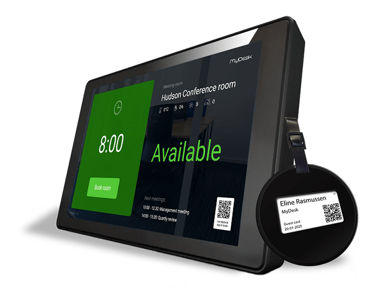 Meeting room device with card