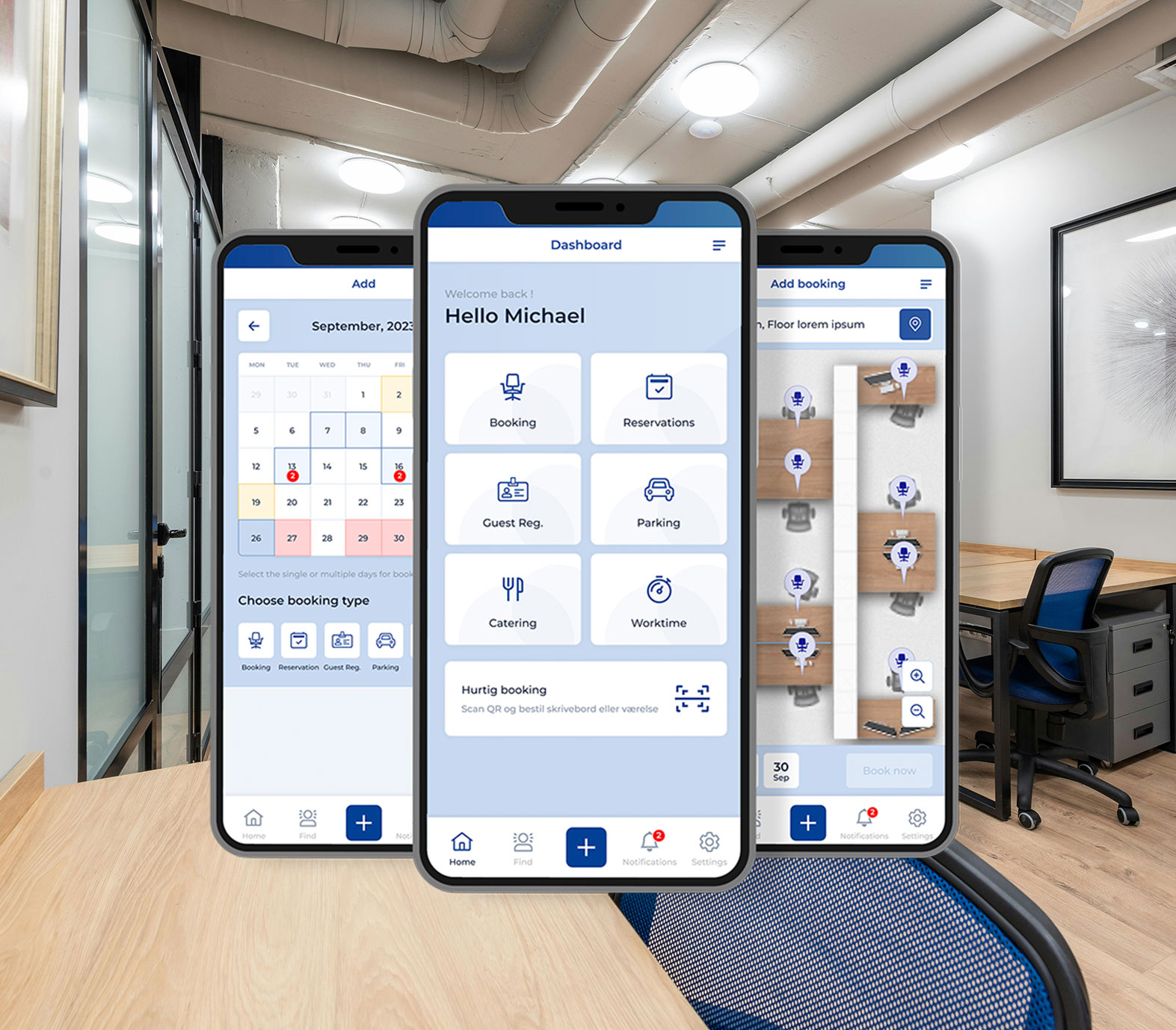 Desk booking app
