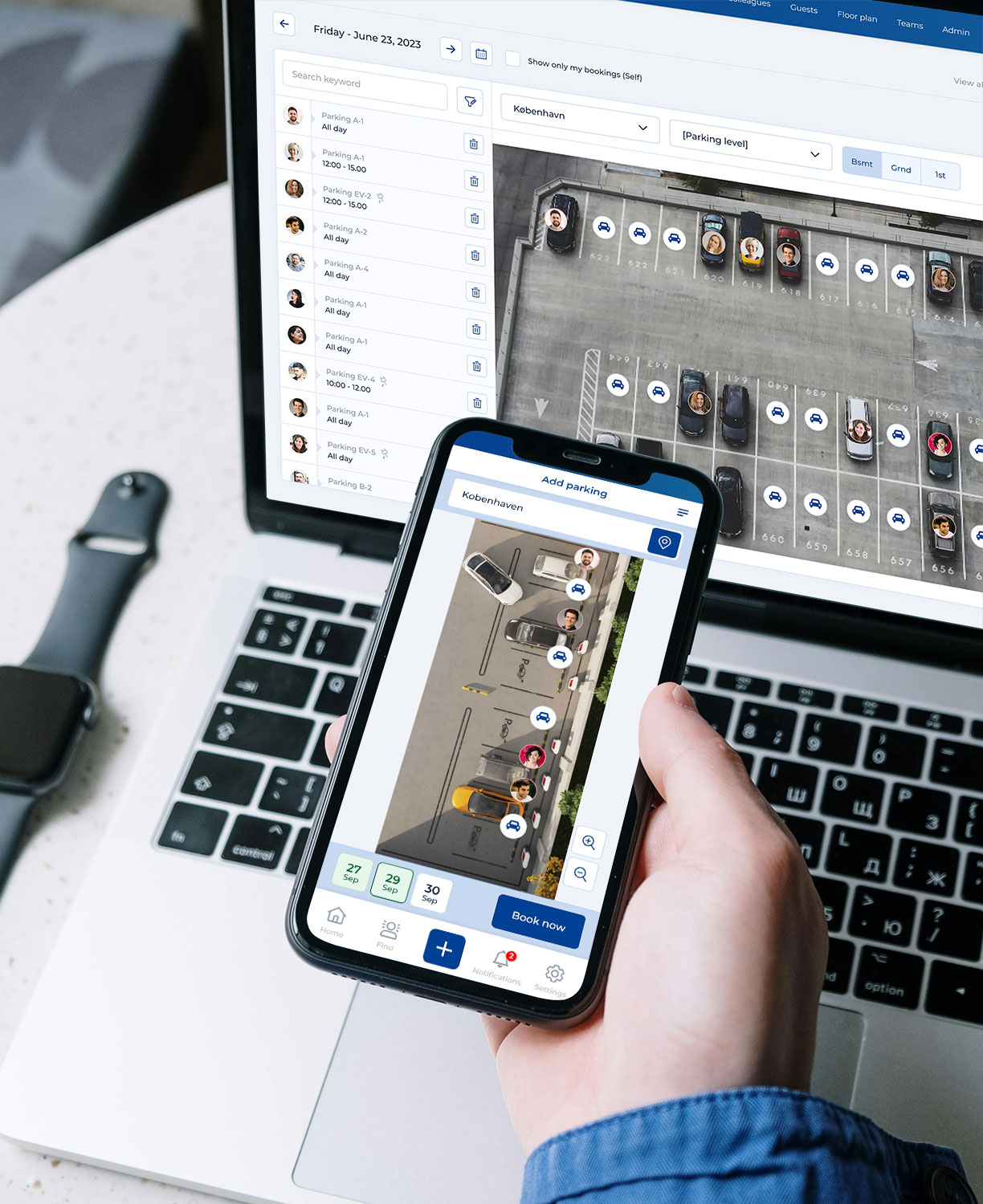 MyDesk parking app