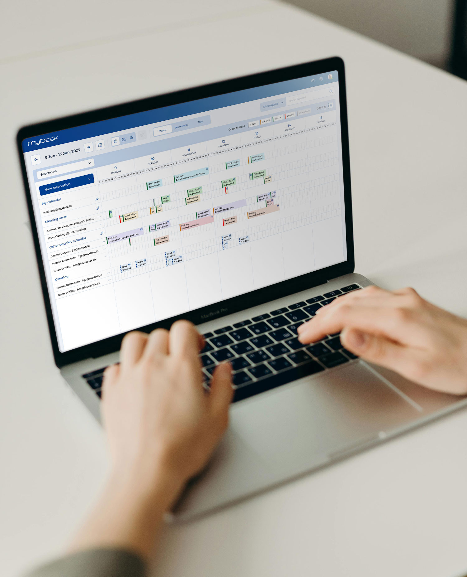 MyDesk Planner overblik