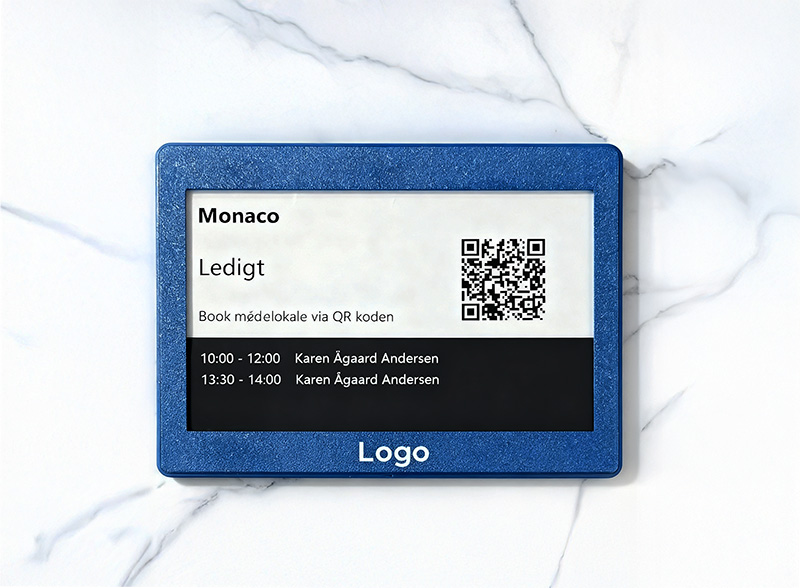 E-ink meeting room display