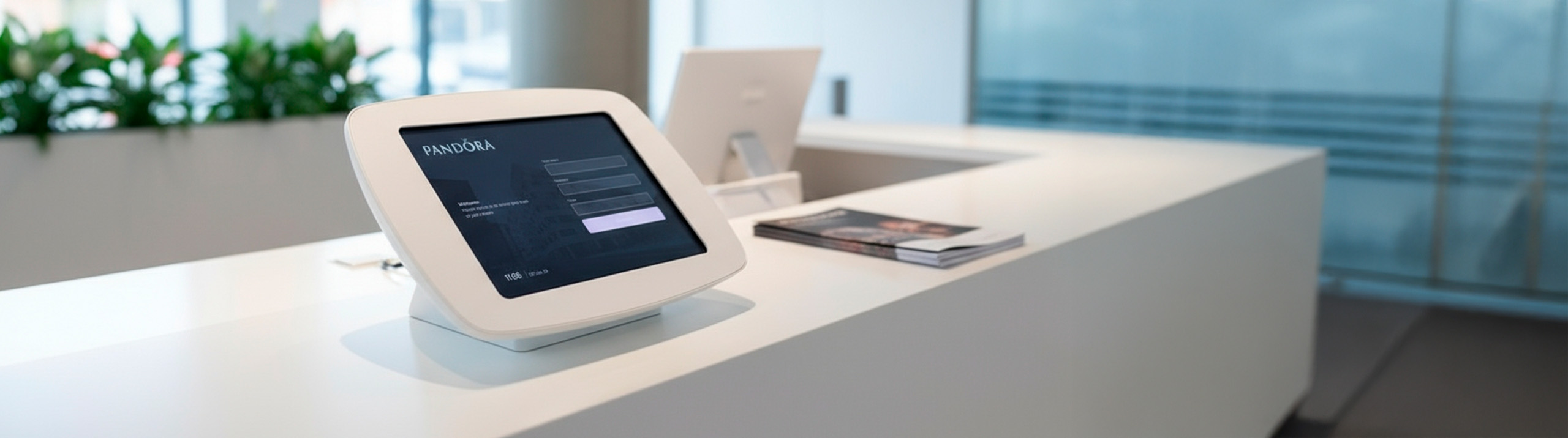 Visitor registration screen